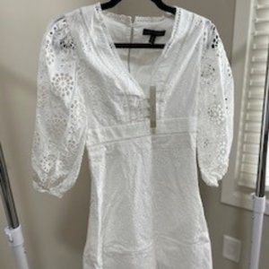 White Banana Republic Dress Petite 0